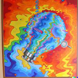 the discovery of gravity, airbrush painting by Howard Arkley generated by DALL·E 2